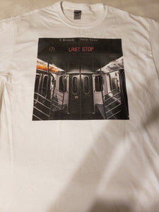 last stop. Available in black or white